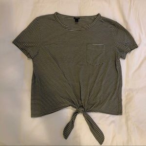 J. Crew Tie Front T-Shirt